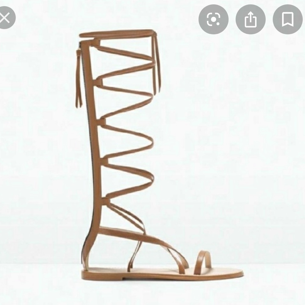 Zara Gladiator Sandals Sz 39 - Picture 2 of 8